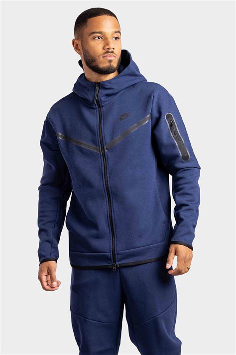 nike tech fleece donkerblauw